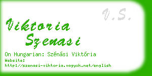 viktoria szenasi business card