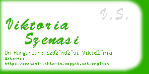 viktoria szenasi business card